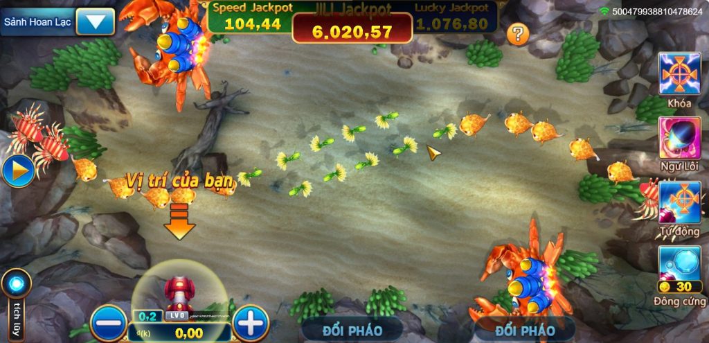 Cách chơi Jackpot đánh cá tại FB68