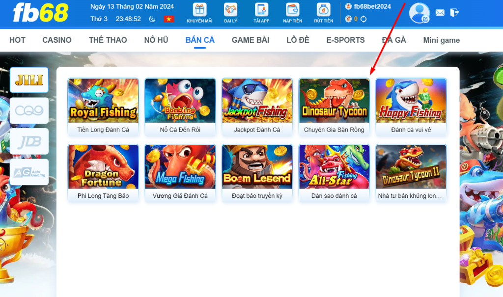 Cách chơi game Chuyên gia săn rồng tại FB68