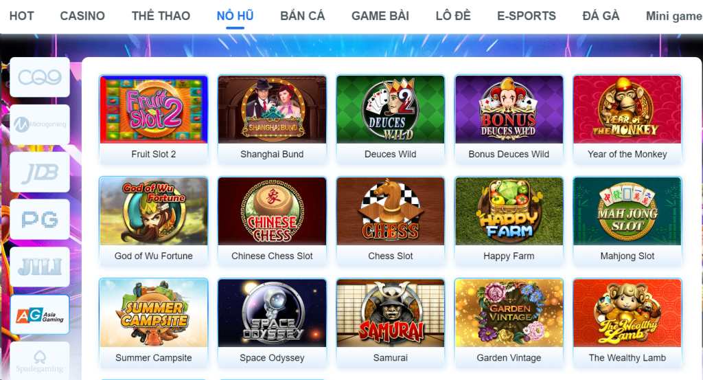 Giới thiệu sảnh game nổ hũ Asia Gaming FB68