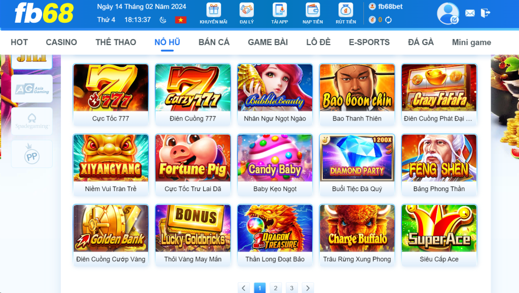 Jili FB68 với các game đa dạng