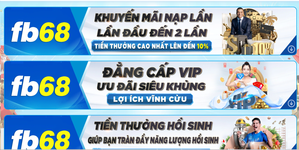 Những khuyến mãi hiện tại của FB68