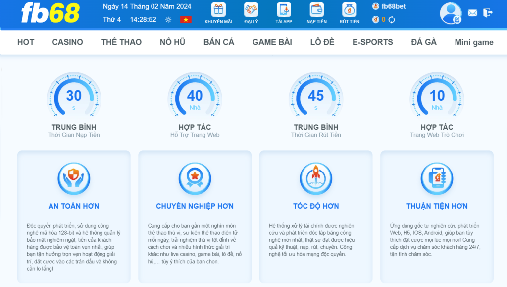 Minh chứng FB68 uy tín 100%