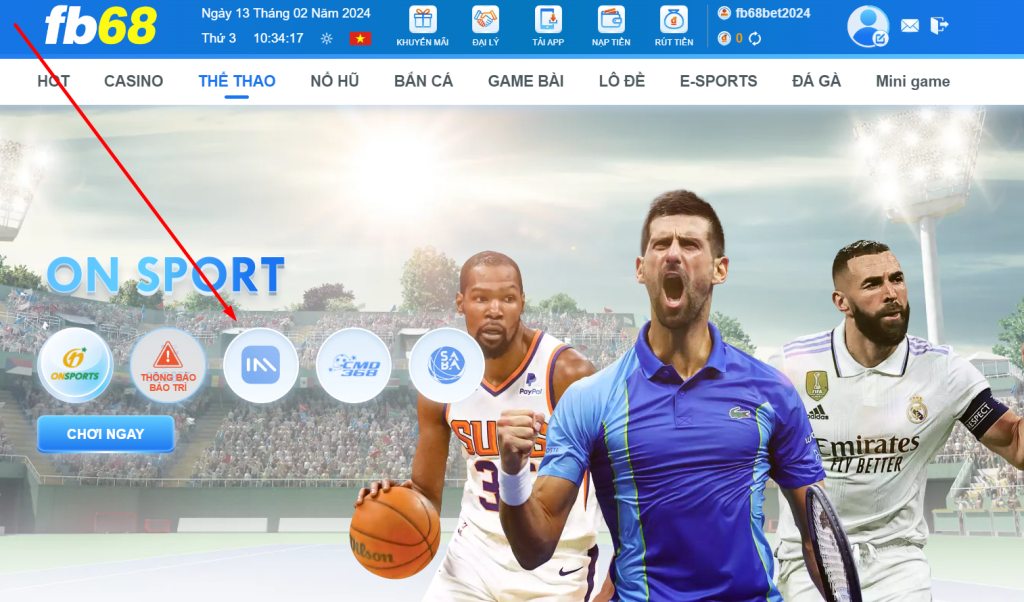 Cách chơi game tại IM Sports FB68