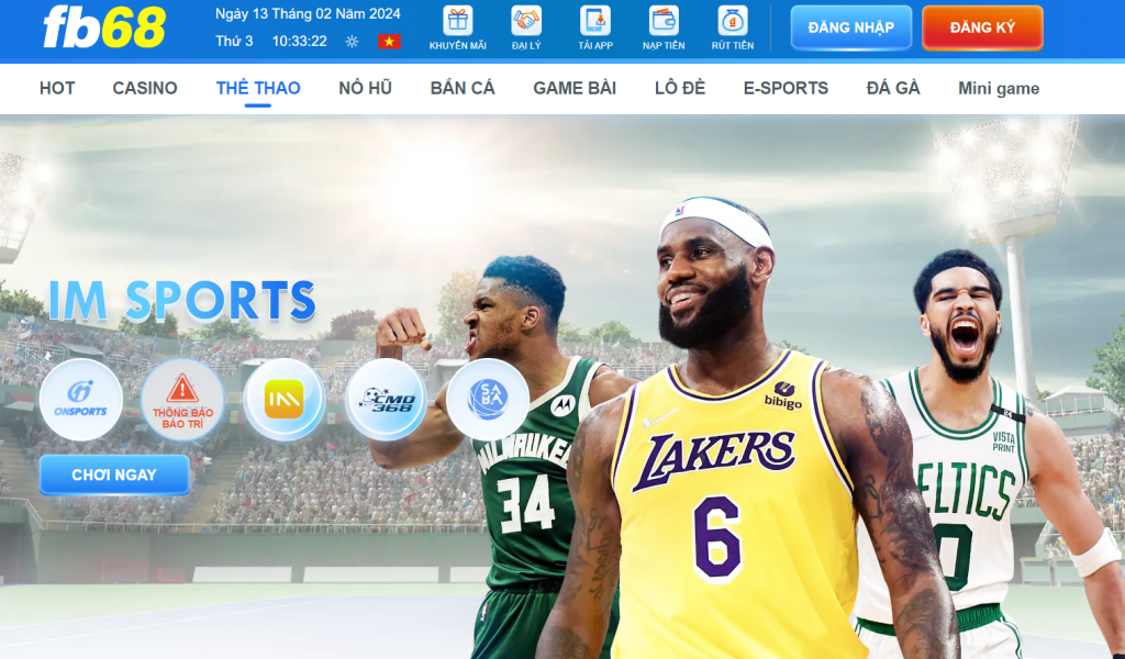 Giới thiệu sảnh IM Sports FB68